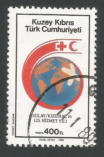 North Cyprus Stamps SG 243 1988 400 TL - USED (L449)