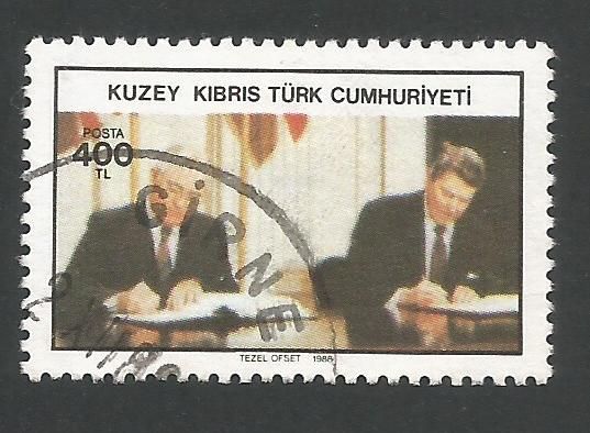 North Cyprus Stamps SG 244 1988 400 TL - USED (L450)