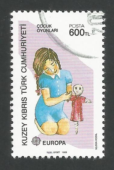 North Cyprus Stamps SG 251 1989 600TL - CTO USED (L453)