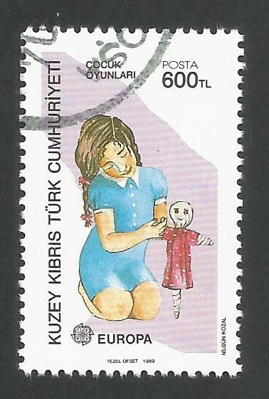 North Cyprus Stamps SG 251 1989 600TL - CTO USED (L454)