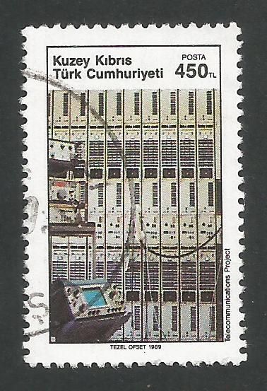 North Cyprus Stamps SG 261 1989 450 TL - USED (L461)