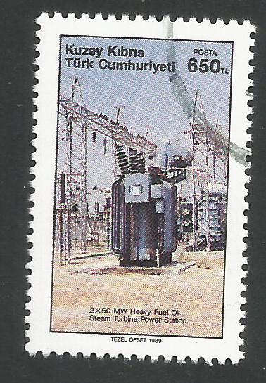 North Cyprus Stamps SG 262 1989 650 TL - CTO USED 
