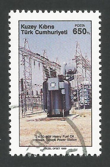North Cyprus Stamps SG 262 1989 650 TL - CTO USED (L463)