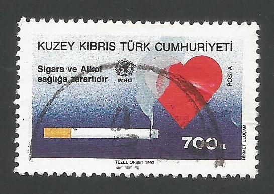 North Cyprus Stamps SG 274 1990 700 TL - USED (467)