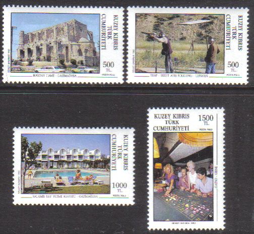 North Cyprus Stamps SG 330-33 1992 Tourism 2nd Series - MH