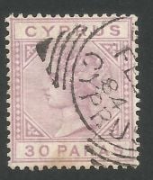 Cyprus Stamps SG 017 1882 30 Paras - USED (L528)