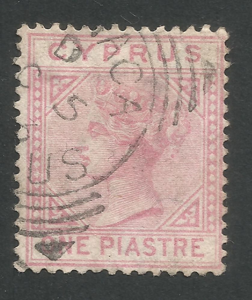 Cyprus Stamps SG 012 1881 One Piastre - USED (L532)