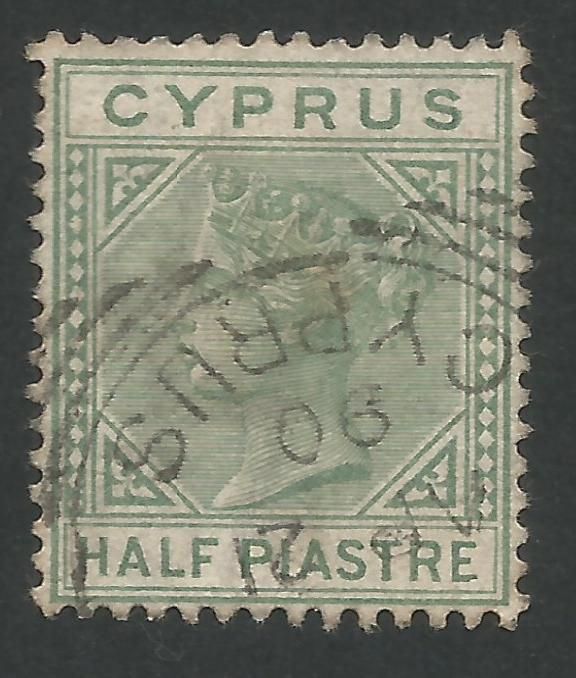 Cyprus Stamps SG 016a 1882 Half Piastre - USED (L529)