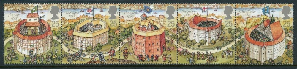 British Stamps 1971 1882-86 Shakespeare's Globe Theatre - MINT (P304)