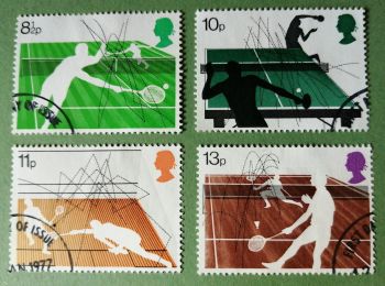British Stamps 1977 Racket sports - USED (P369)