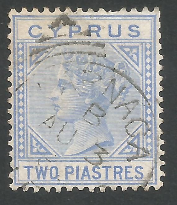 Cyprus Stamps SG 013 1881 Two Piastres - USED (L673)