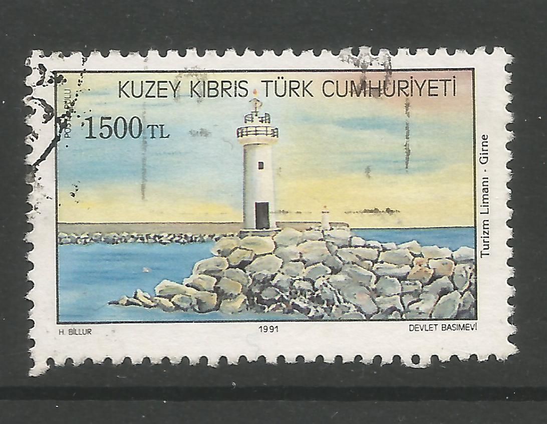 North Cyprus Stamps SG 324 1991  1500 TL - USED (L710)