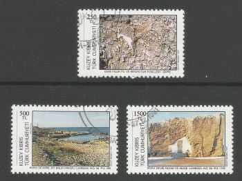 North Cyprus Stamps SG 325-27 1991 Tourism 1st Series - USED (L711)