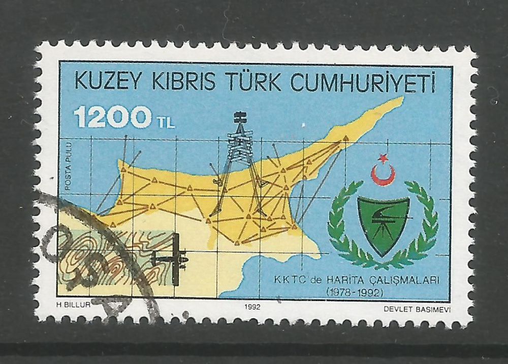 North Cyprus Stamps SG 346 1992 1200 TL -  CTO USED (L713)