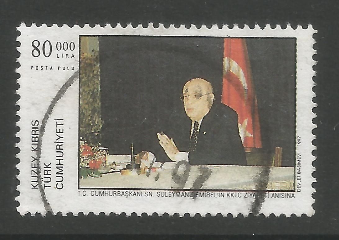 North Cyprus Stamps SG 446 1997 80,000 TL - USED (L729)