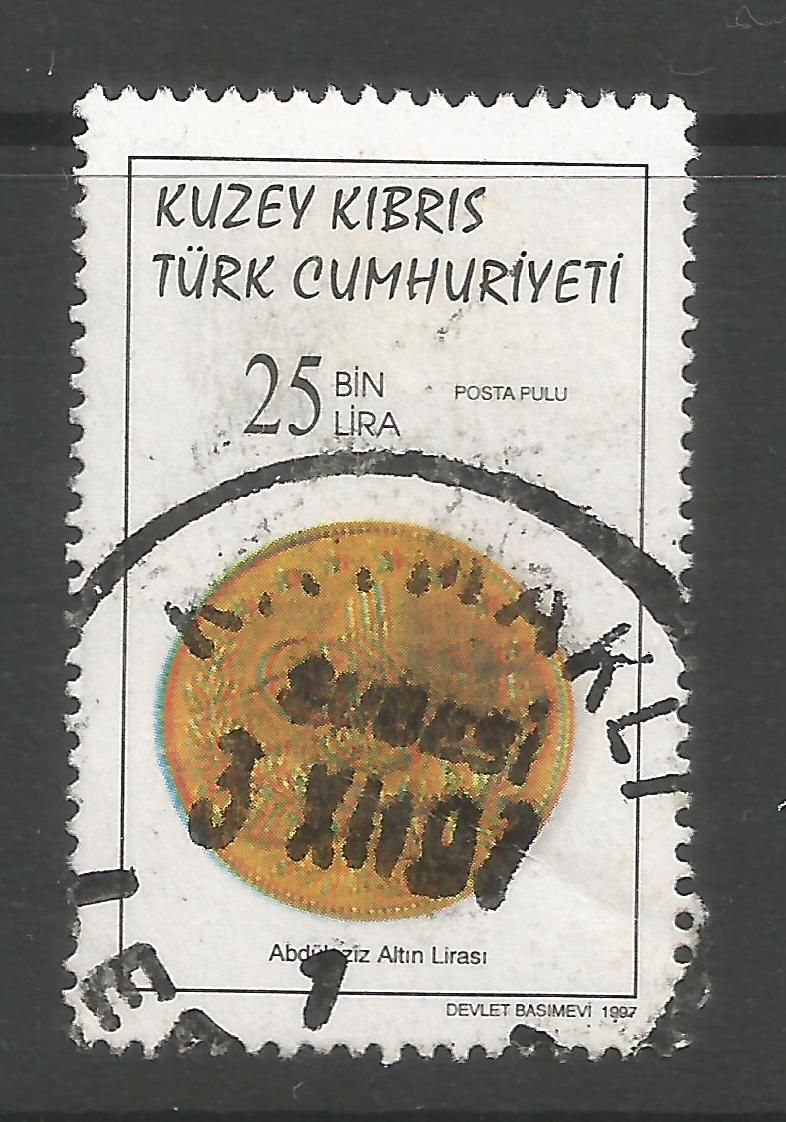 North Cyprus Stamps SG 451 1997 25,000 TL - USED (L731)