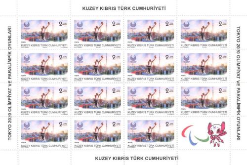 North Cyprus SG 2021 Olympic and Paralympic Games Tokyo 2020 Full Sheet 2L