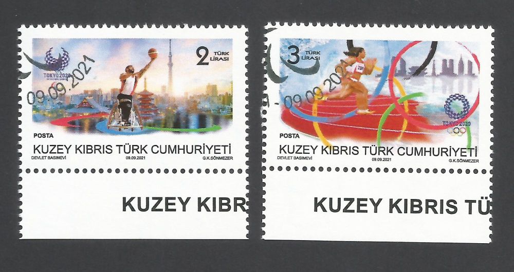 North Cyprus Stamps SG 2021 (b) Olympic and Paralympic Games TOKYO 2020  - CTO USED (L757)