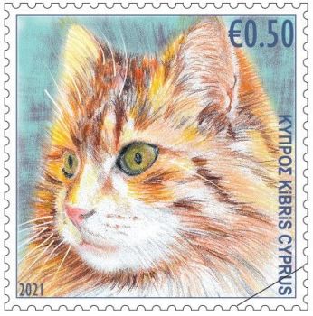Cyprus Stamps 2021 - Cats 50c sample image