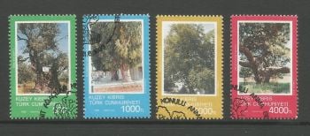 North Cyprus Stamps SG 354-57 Trees - USED (L803)