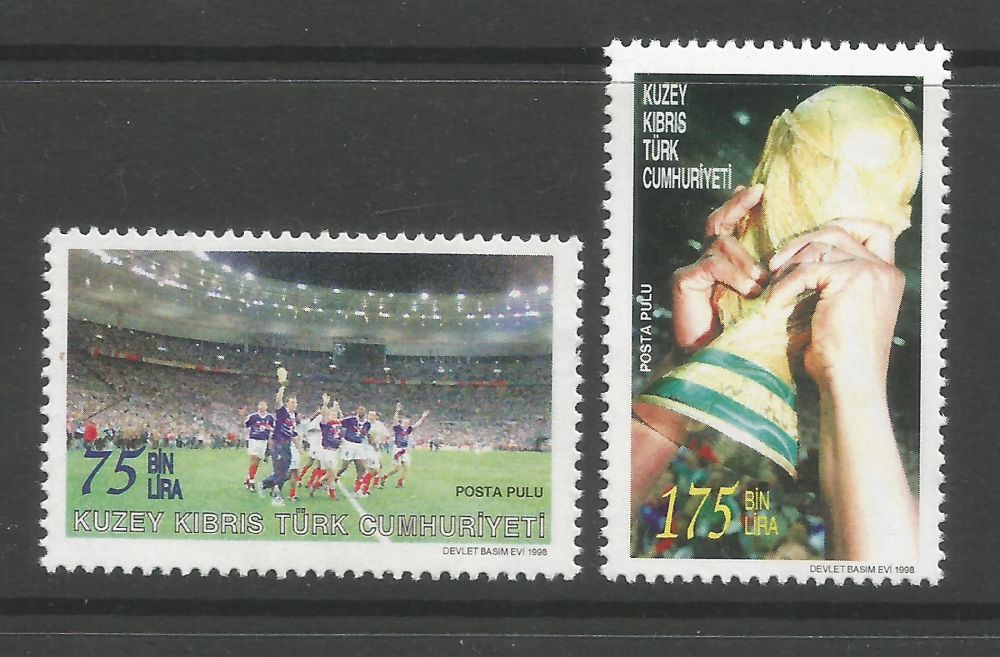 North Cyprus Stamps SG 474-75 1998 World Cup France - MINT
