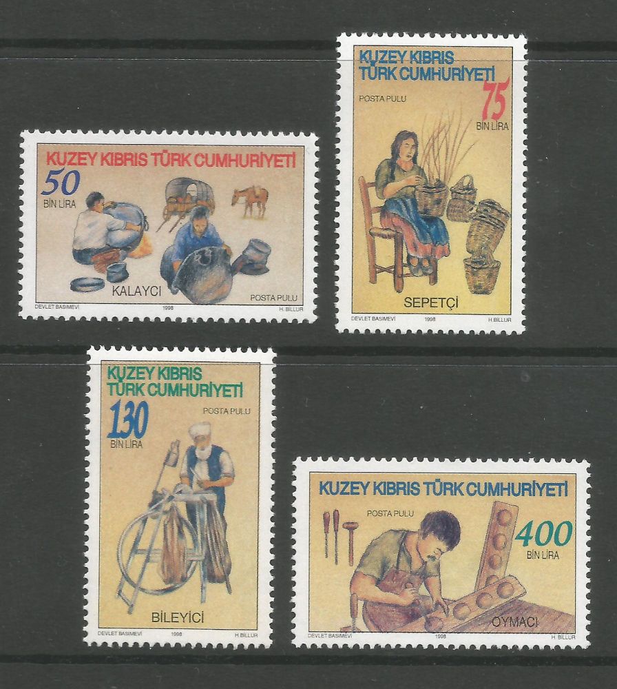 North Cyprus Stamps SG 477-78 1998 Local Crafts - MINT