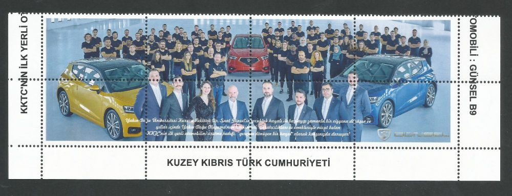 North Cyprus SG 2021 (c) TRNCs First Domestic Automobile Car Günsel B9 Selv