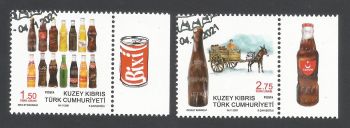North Cyprus Stamps SG 2021 (d)  Old Local Soft Drinks - CTO USED (L876)