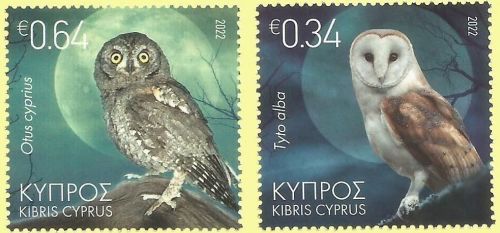 Cyprus Stamps 2022 - Cyprus Scops (Barn) Owl MINT
