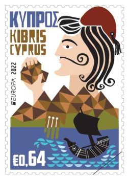 Cyprus Stamps EUROPA 2022 Stories and Myths 64c sample image