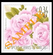 Aromatic Flowers - Roses (Cyprus stamp March 2011 issue)