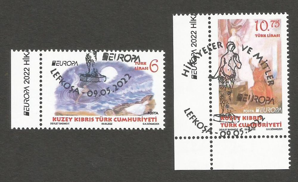 North Cyprus Stamps SG 0873-74 2022 EUROPA Stories and Myths - CTO USED (m295)