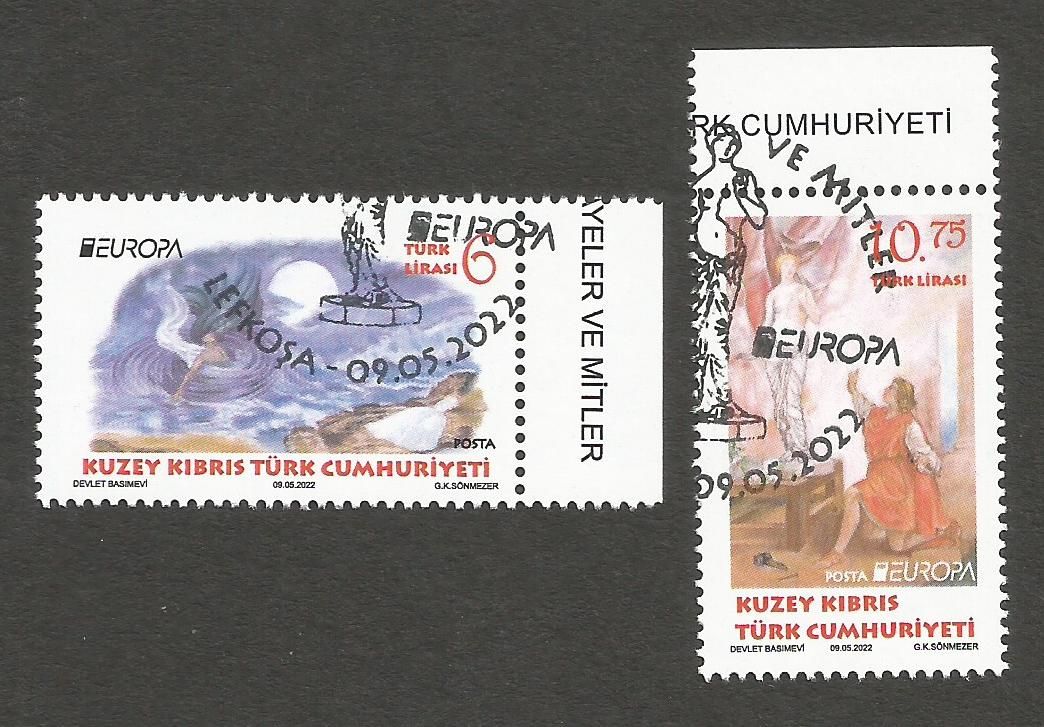 North Cyprus Stamps SG 0873-74 2022 EUROPA Stories and Myths - CTO USED (m296)