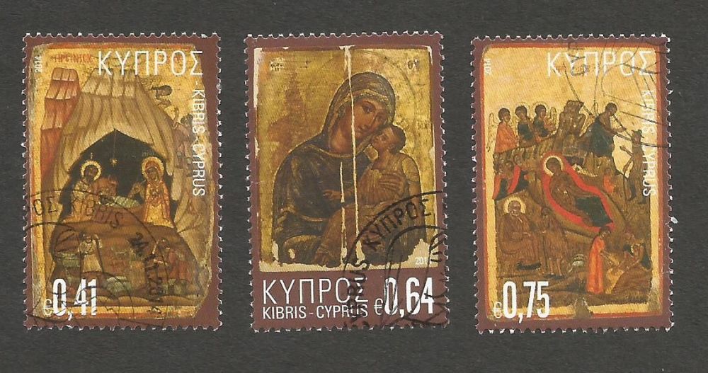 Cyprus Stamps SG 1359-61 2014 Christmas Icons - USED (m422)
