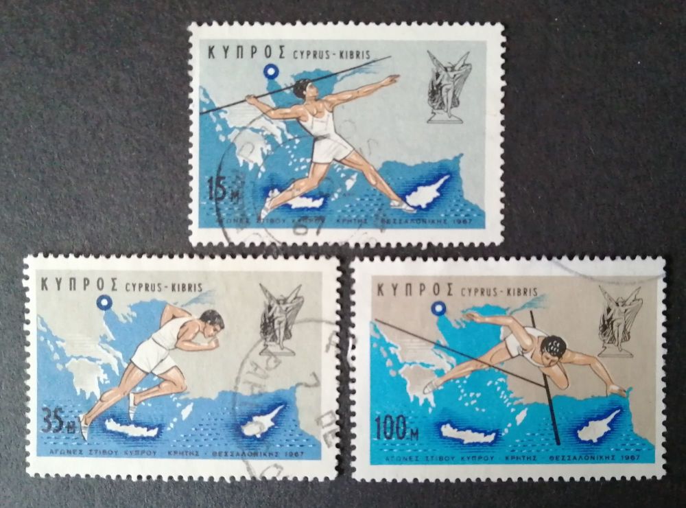 Cyprus Stamps SG 305-07 1967 Nicosia Games - USED (m531)