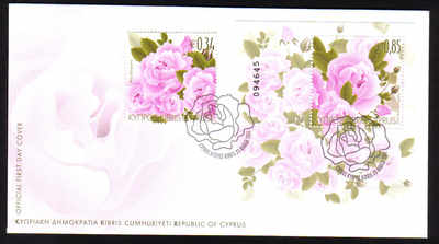 Cyprus Stamps SG 1243 2011 Aromatic Flowers Roses - Official FDC