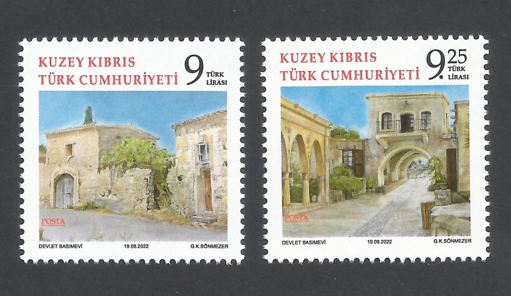 North Cyprus Stamps SG 0875-76 2022 Traditional Cypriot Architecture - MINT