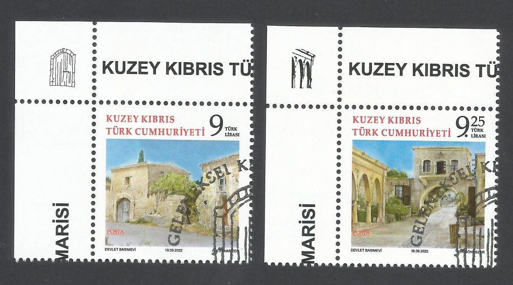 North Cyprus Stamps SG 0875-76 2022 Traditional Cypriot Architecture - CTO USED (m549)