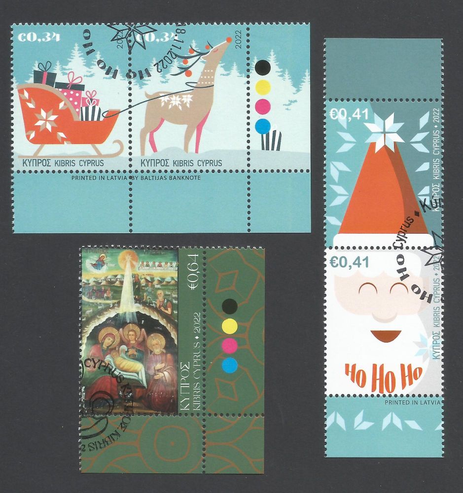 Cyprus Stamps SG 2022 (i) Christmas - CTO USED (m576)