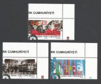 North Cyprus Stamps SG 0879-81 2022 Anniversaries and Events - CTO USED (m589)