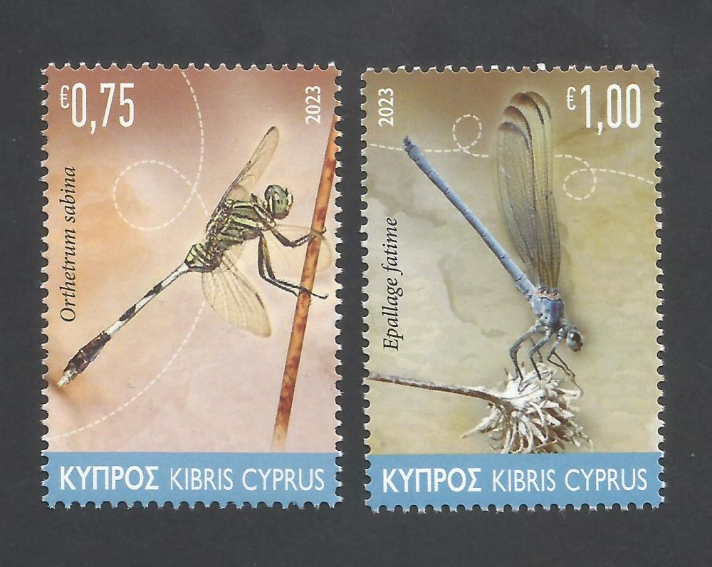 Cyprus Stamps SG 2023 (a) Dragonflies - MINT