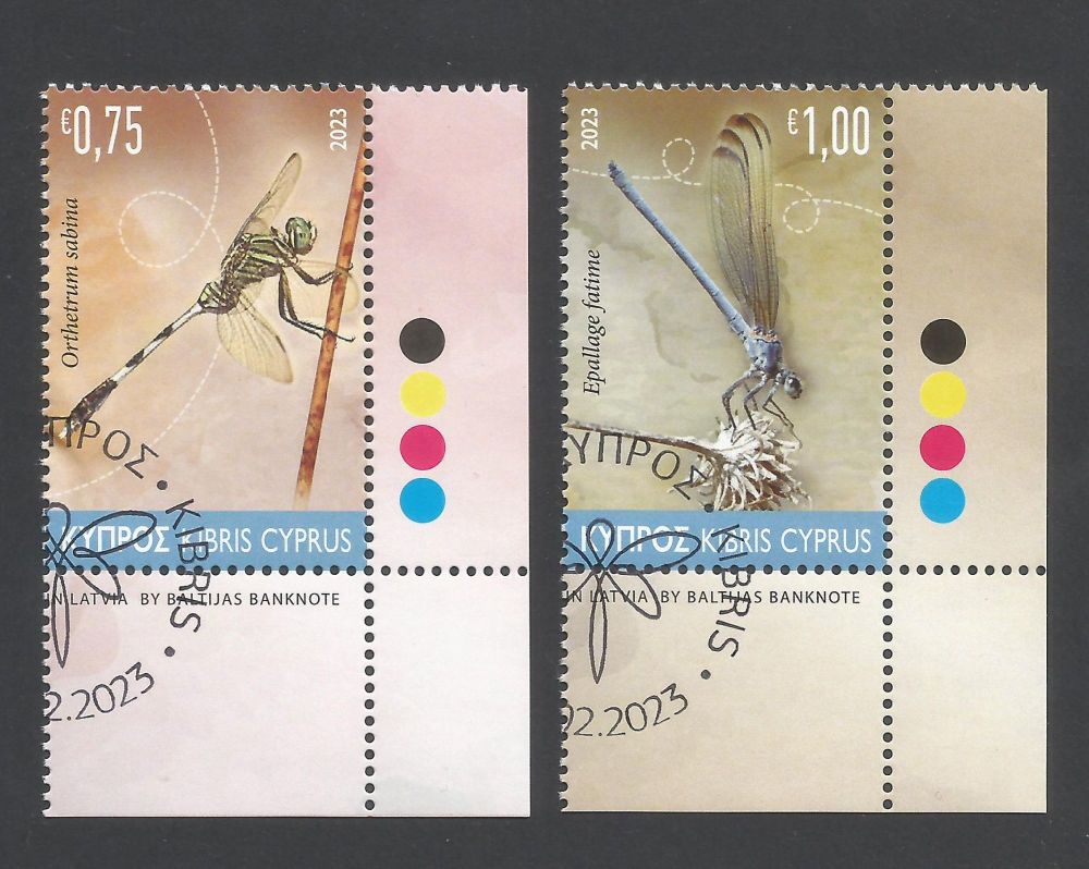 Cyprus Stamps SG 2023 (a) Dragonflies - CTO USED (m791)