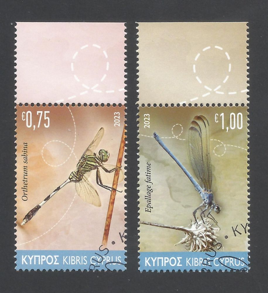 Cyprus Stamps SG 2023 (a) Dragonflies - CTO USED (m793)