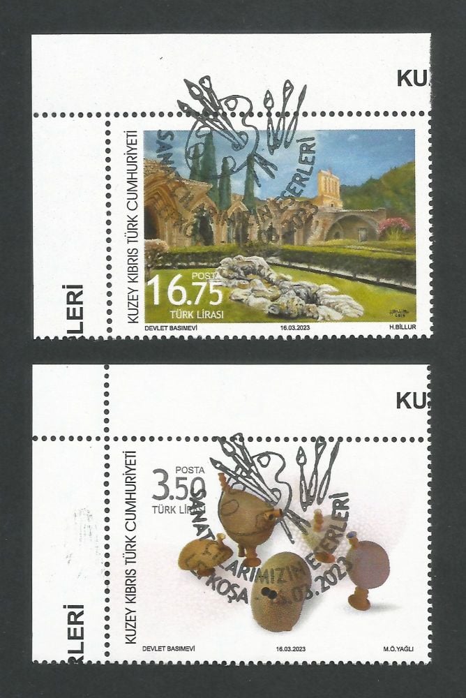 North Cyprus Stamps SG 2023 (a) Works of Artists - CTO USED (m859)