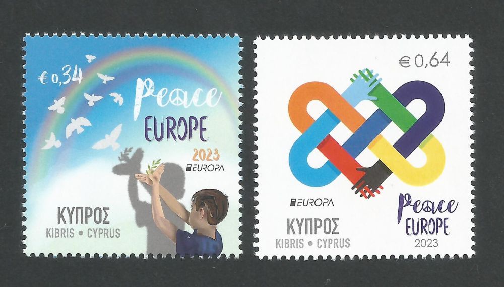 Cyprus Stamps SG 2023 (d) EUROPA - PEACE The Highest Value of Humanity - MI