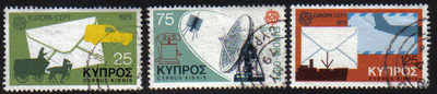 Cyprus Stamps SG 520-22 1979 Europa Communications - USED (d995)