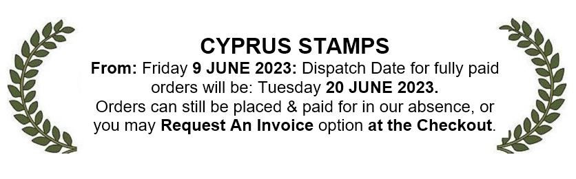 Cyprus Stamps, Out of Office June 2023