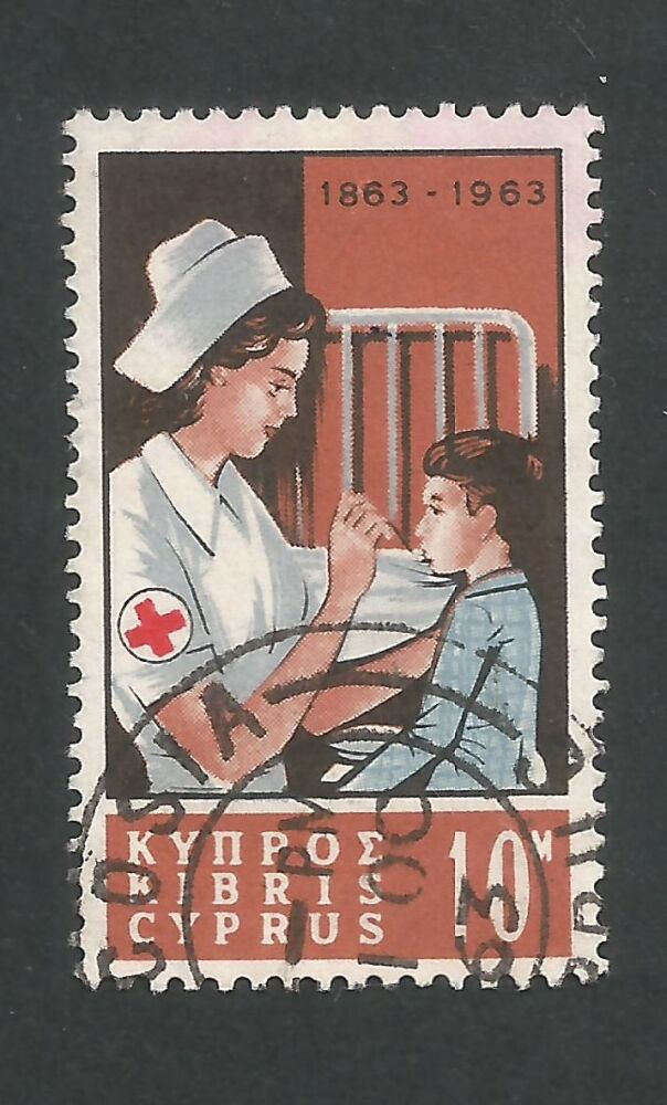 Cyprus Stamps SG 232 10 Mils 1963 Red Cross - USED (n247)