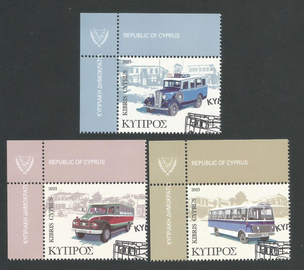 Cyprus Stamps SG 2023 (f) Old Buses of Cyprus - CTO USED (n254)