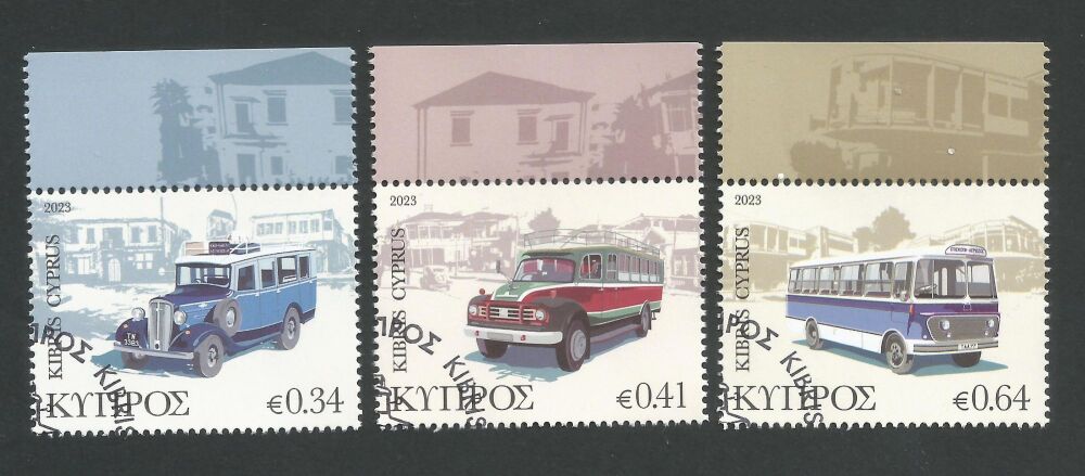 Cyprus Stamps SG 2023 (f) Old Buses of Cyprus - CTO USED (n253)